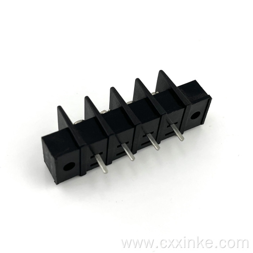 7.62MM screw fence type PCB terminal block with ears